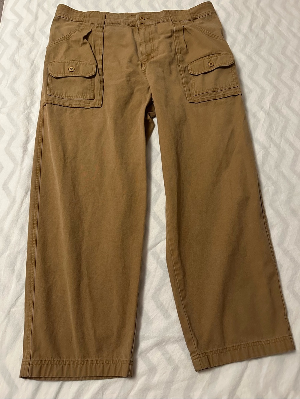 Cabela's Tan/Rust Cargo Pants with Flap Pockets